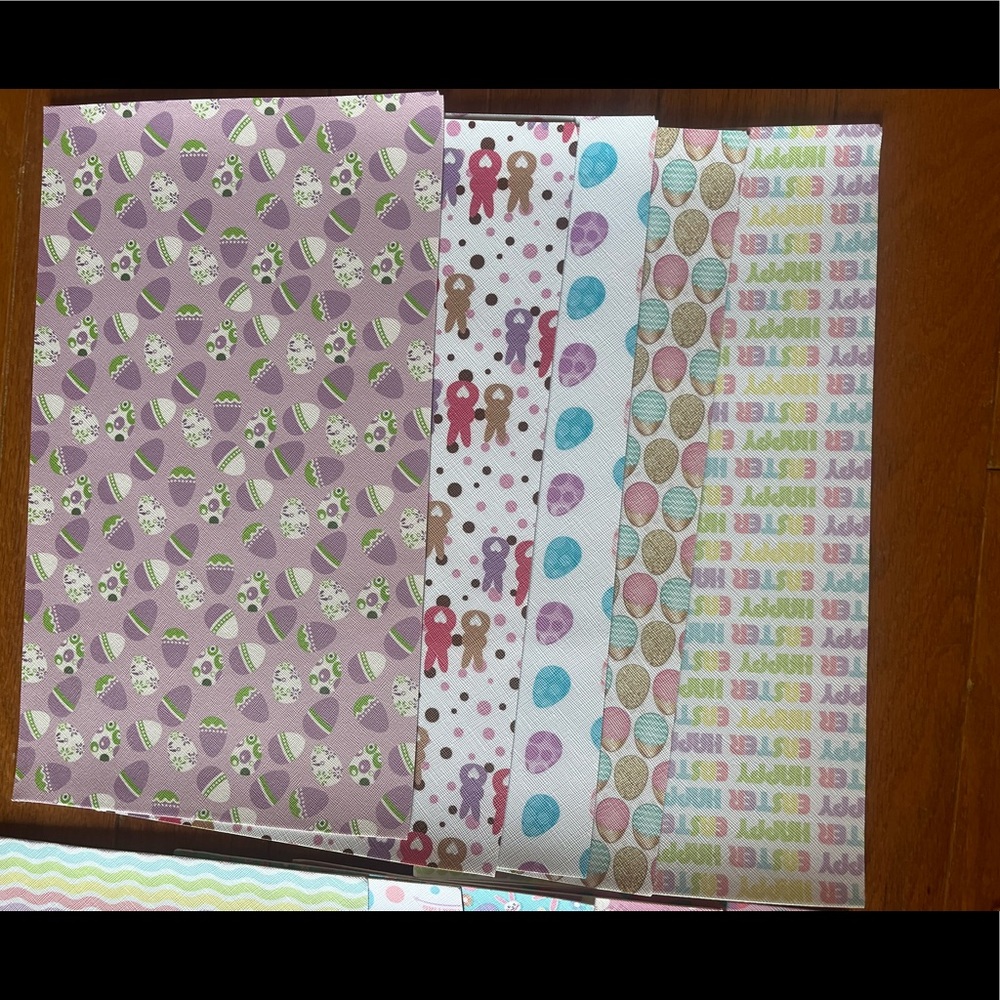 Easter faux leather sheets
